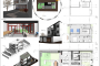 طرح 3 بعدی خانه 8*30 متر(sketch up-AUTOCAD3D)