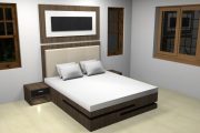 مدل 3 بعدی اتاق خواب skp