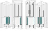 مجموعه مدل 3 بعدی آسانسور