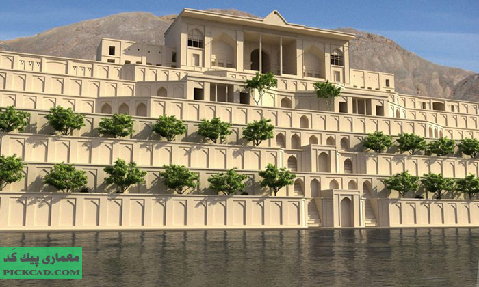 شرح معماری باغ تخت شیراز - دانلود رایگان مقاله