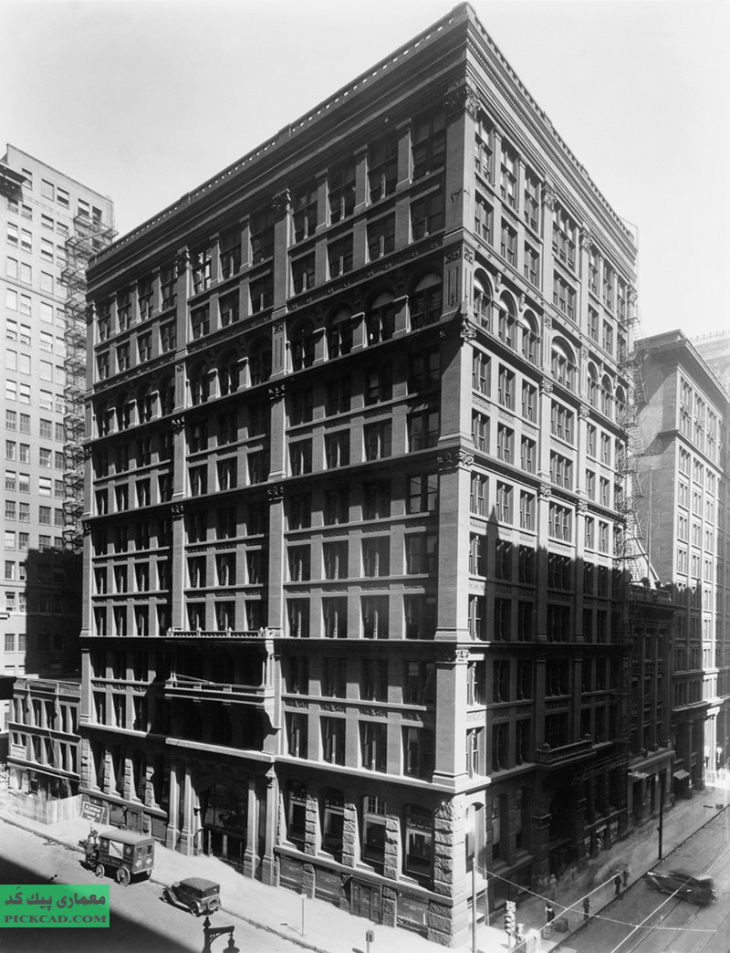 نمونه موردی پروژه ساختمان اداری و بیمه - ساختمان بیمه نیویورک ، شیکاگو - برون جنی
