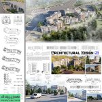 پروژه کامل مجتمع مسکونی ،پلان ، فایل Revit ، پوستر ، مطالعات Word