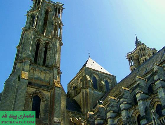 کلیسای لائون (لان) / پاریس/ 1160 م Laon Cathedral